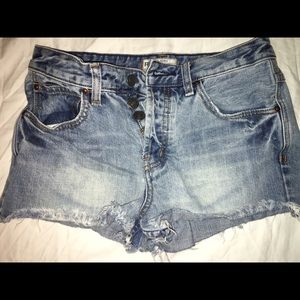 Free people denim shorts